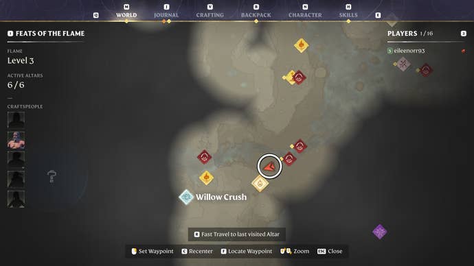 Map view of a clay location in Enshrouded.