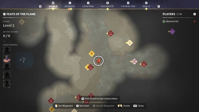 Map view of a clay location in Enshrouded.