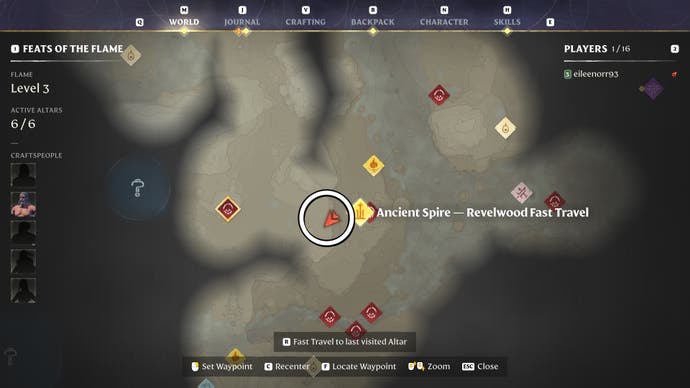 Map view of a clay location in Enshrouded.