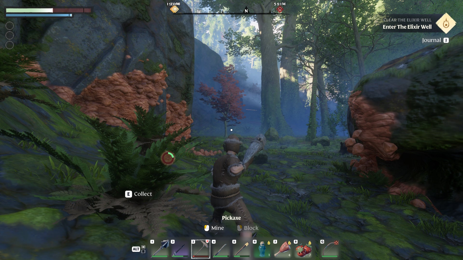 Looking at clay in Enshrouded.