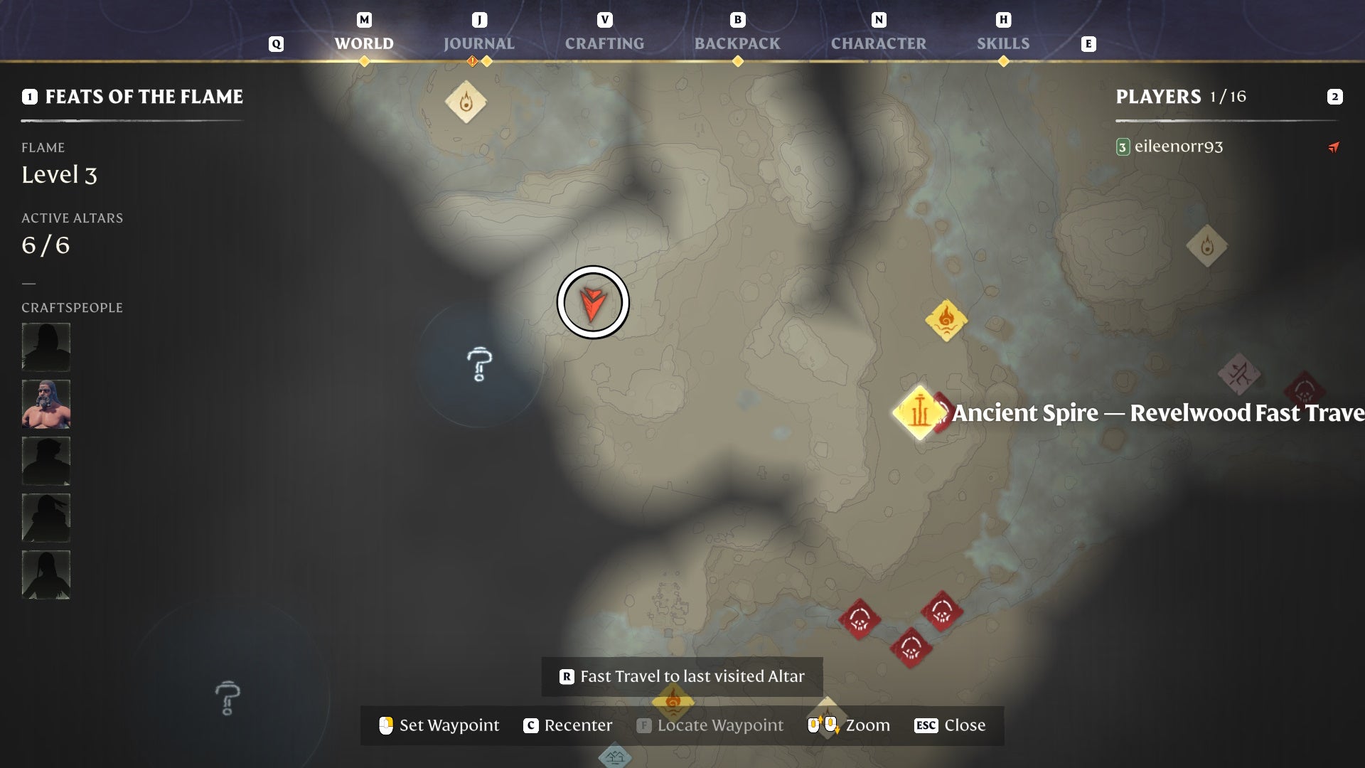 Map view of a clay location in Enshrouded.