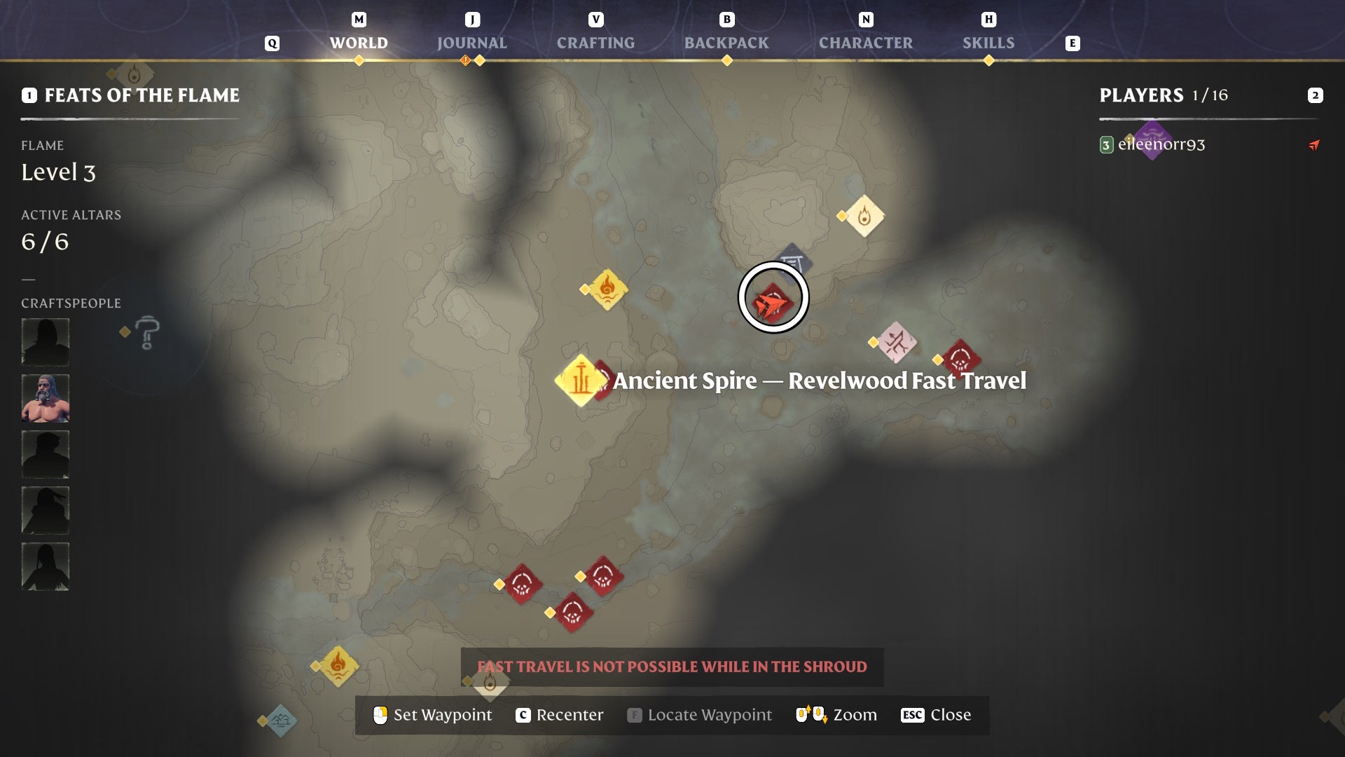Map view of a clay location in Enshrouded.