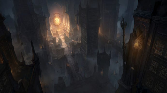 Key art for the Library zone in Diablo Immortal