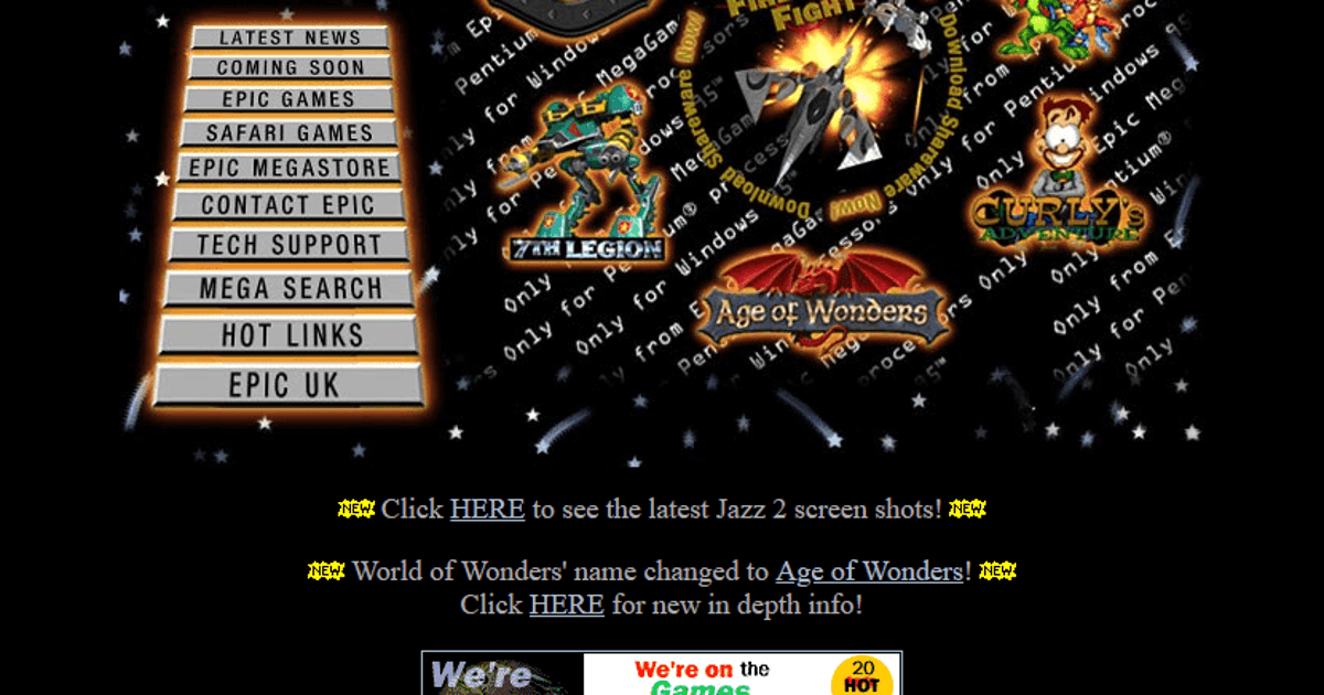 Revisiting the first video game websites from the dark ages