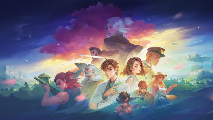 My Time At Evershine artwork showing collage of multiple cartoon characters in a sunset