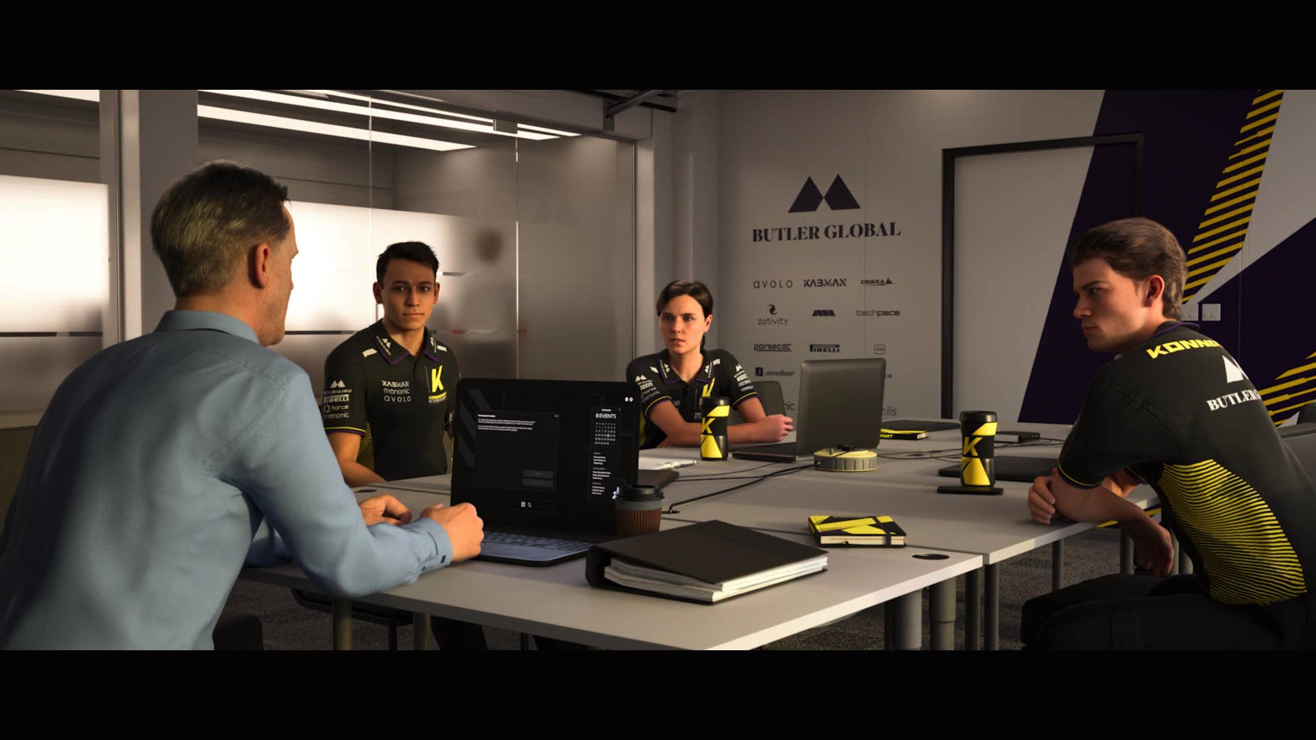 F1 25's Braking Point 3 delivers more Butler drama than a Downton Abbey battle royale, but I wish it had pumped the brakes a bit more often The main characters of F1 25's Braking Point 3 having a chat.