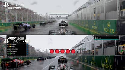 F1 24 PS5 Pro vs PS5 comparison F1 24 PS5 Pro vs PS5 comparison