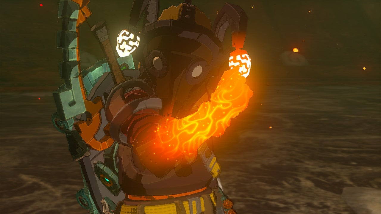 A creepy-looking Link in Zelda: Tears of the Kingdom.