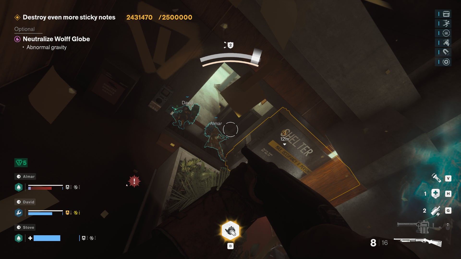 The Oldest House spawns a safe room in a ceiling in FBC: Firebreak. - 11