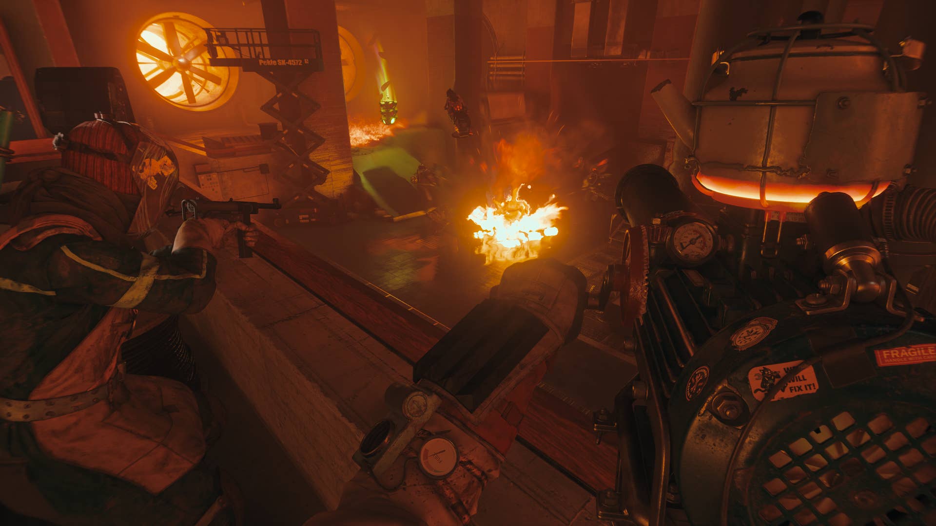 Fighting with flames in FBC: Firebreak.