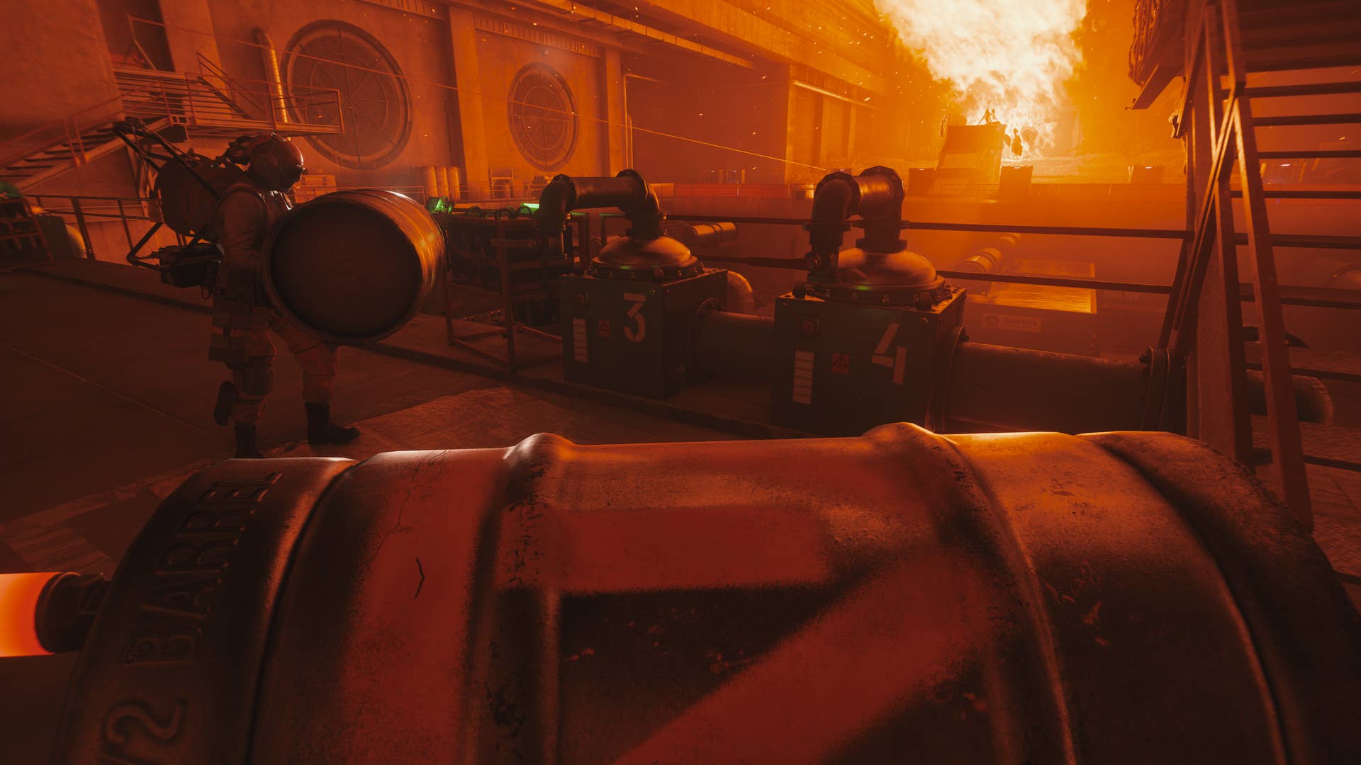 A boiler room in FBC: Firebreak.