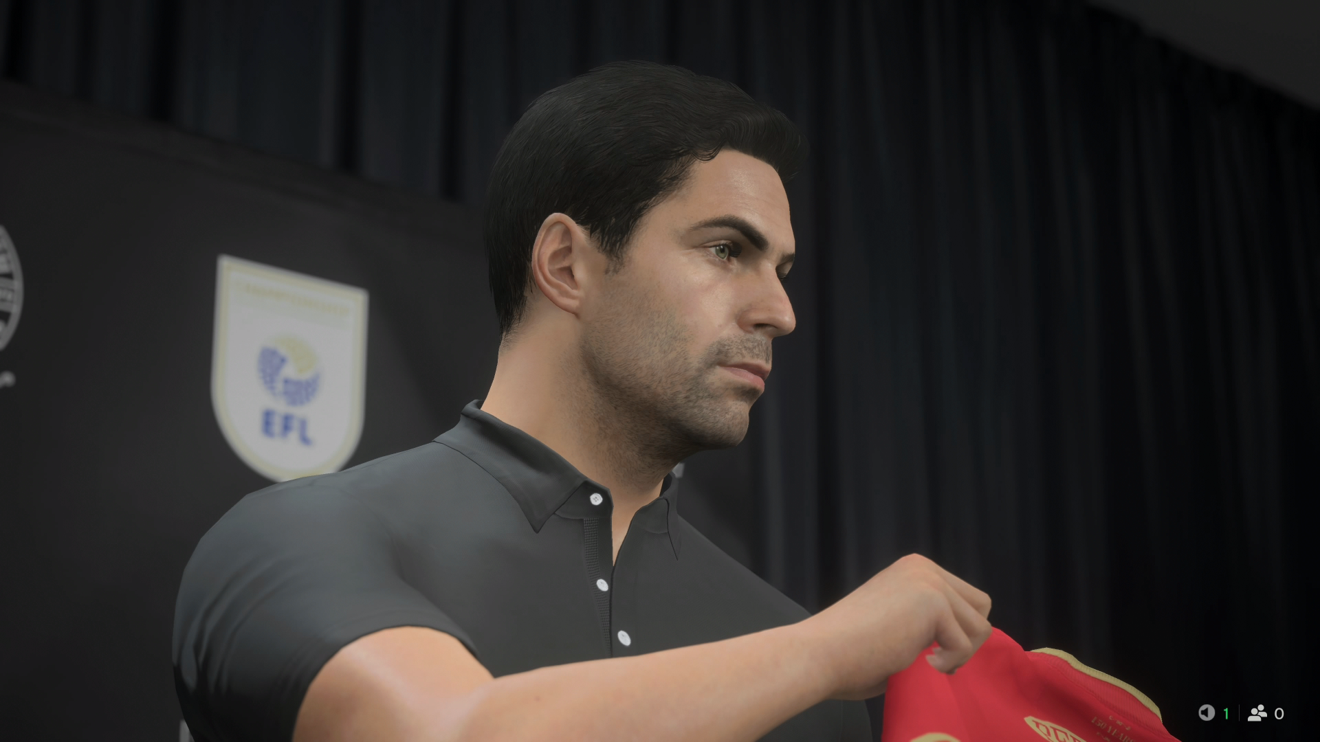A pensive Mikel Arteta takes the manager's position at Middlesbrough.