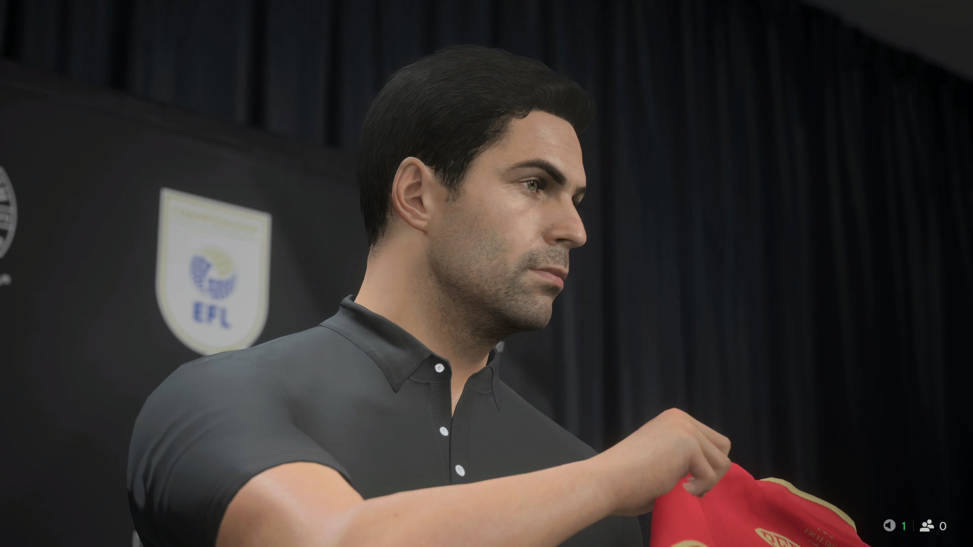 A pensive Mikel Arteta takes the manager's position at Middlesbrough.
