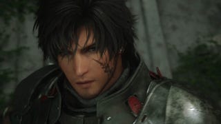 Extreme close up of Clive in Final Fantasy 16