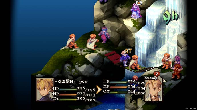 Final Fantasy Tactics screenshot of battle in original game style