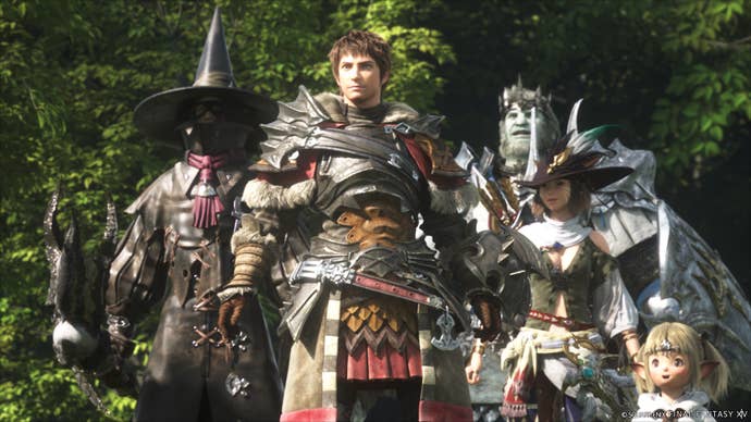 Characters from FF14 Dawntrail
