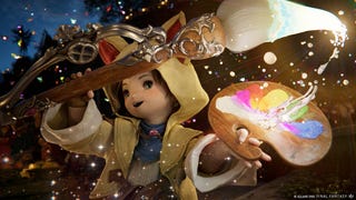 Lalafell Krile as a Pictomancer from FF14 Dawntrail trailer