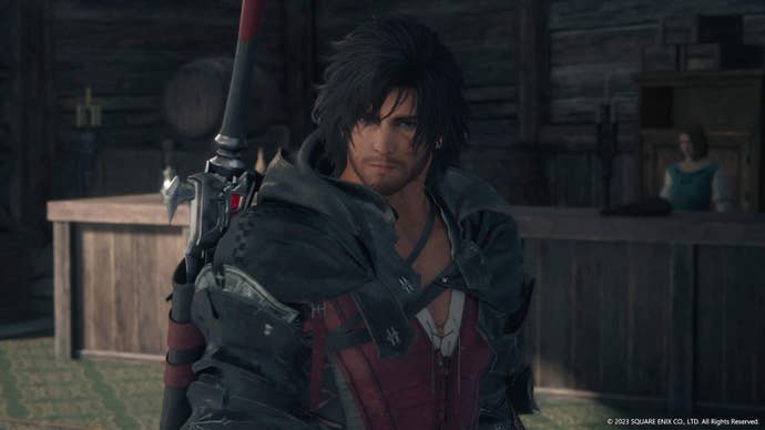 Clive close up in Final Fantasy 16