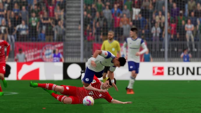 Geht beim Verteidigen in FIFA 23 nicht unbedacht vor.