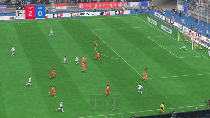 Behaltet das Geschehen auf dem Spielfeld in FIFA 23 im Auge.