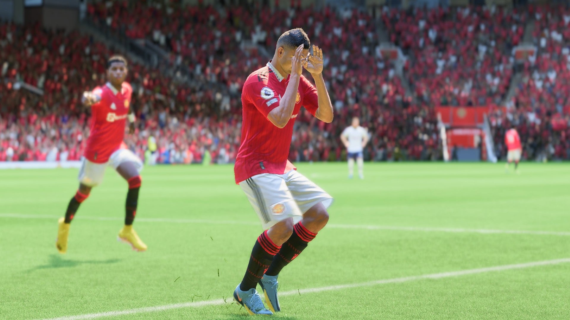 FIFA 23 screenshot showing Casemiro doing the griddy.