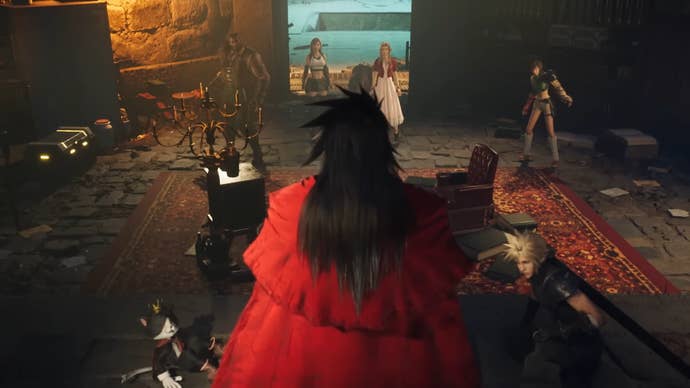 Vincent and the party in Final Fantasy 7 Rebirth