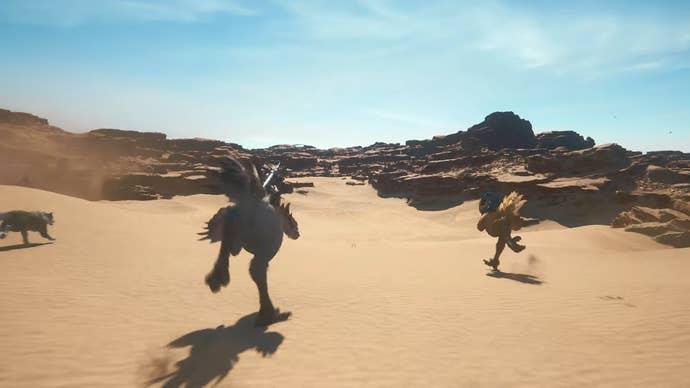 Final Fantasy 16 chocobo riding