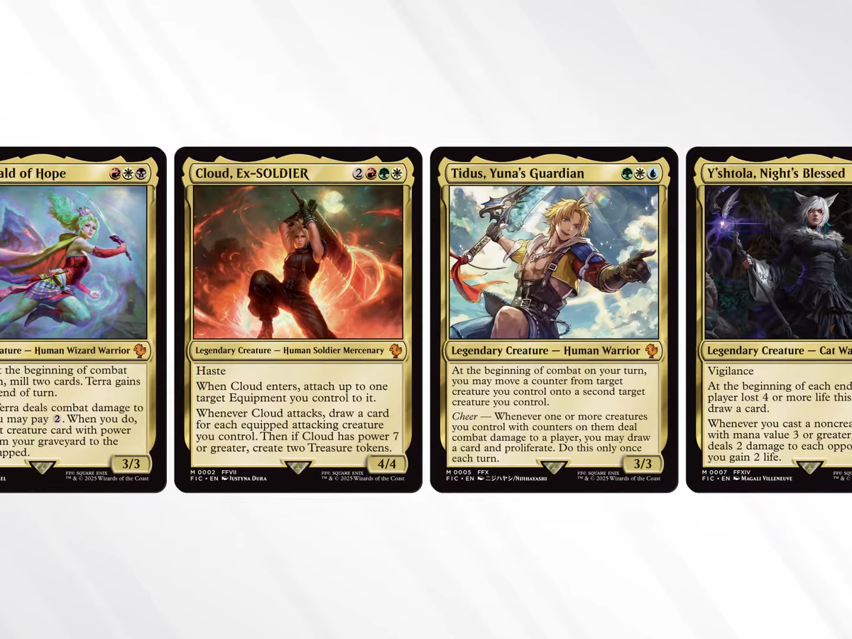 More Magic: The Gathering Final Fantasy crossover cards revealed, with classic artwork and a fresh card type | Eurogamer.net More Magic: The Gathering Final Fantasy crossover cards revealed, with classic artwork and a fresh card type | Eurogamer.net