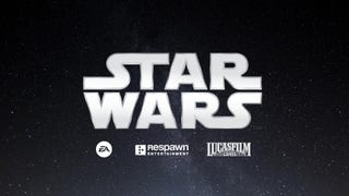 The words 'Star Wars' are written in bold writing above EA, Respawn and LucasFilm Games logos