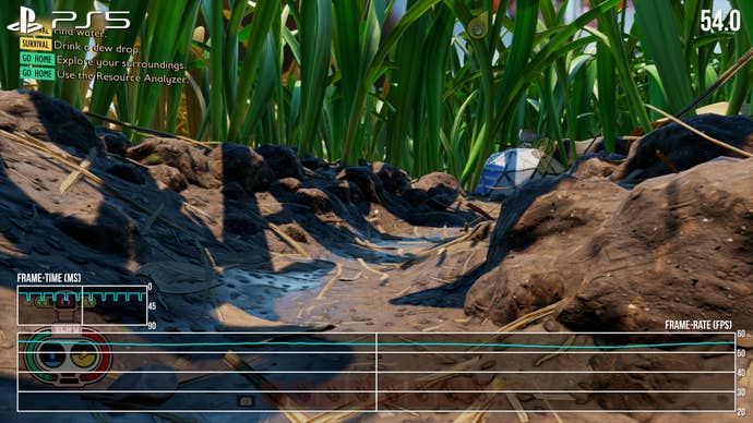 grounded fps readout on ps5