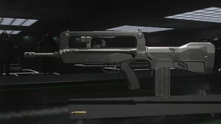 A close-up of the FR 5.56 from Modern Warfare 3.
