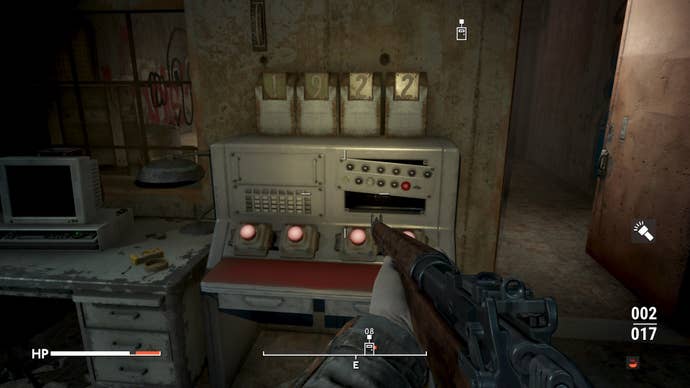 The code for a locked door is shown on a machine in some sewers beneath Islington in Fallout 4 mod, Fallout London