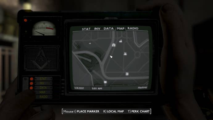 The location of the sewer leading to Islington is marked on the map in Fallout 4 mod, Fallout London
