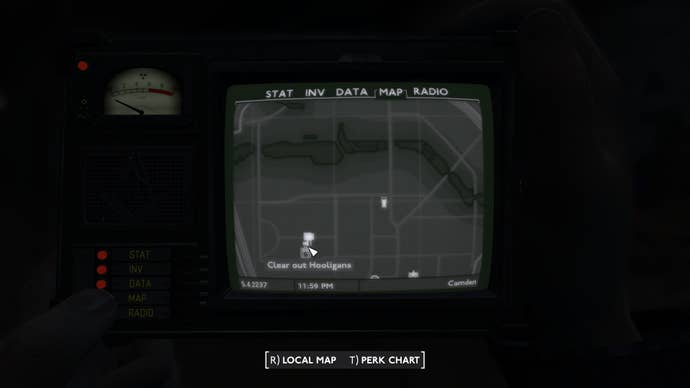The location of Arlington School in Camden is marked on the map in Fallout 4 mod, Fallout London