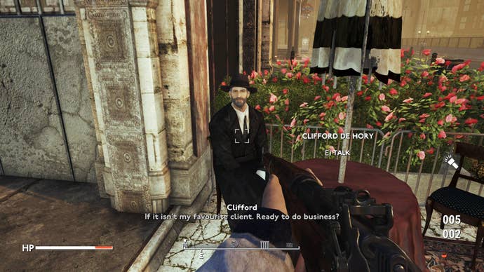 The player speaks with Clifford at Emilio's Caffe in Fallout 4 mod, Fallout London