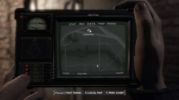 The location of Cyberfox in Camden is marked on the map in Fallout 4 mod, Fallout London