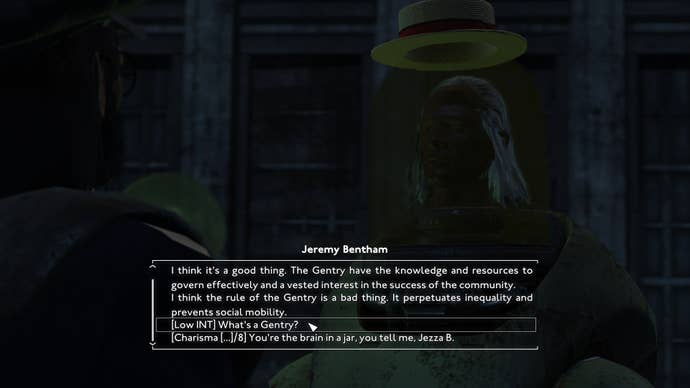 The player speaks with Jeremy Bentham in Fallout 4 mod, Fallout London
