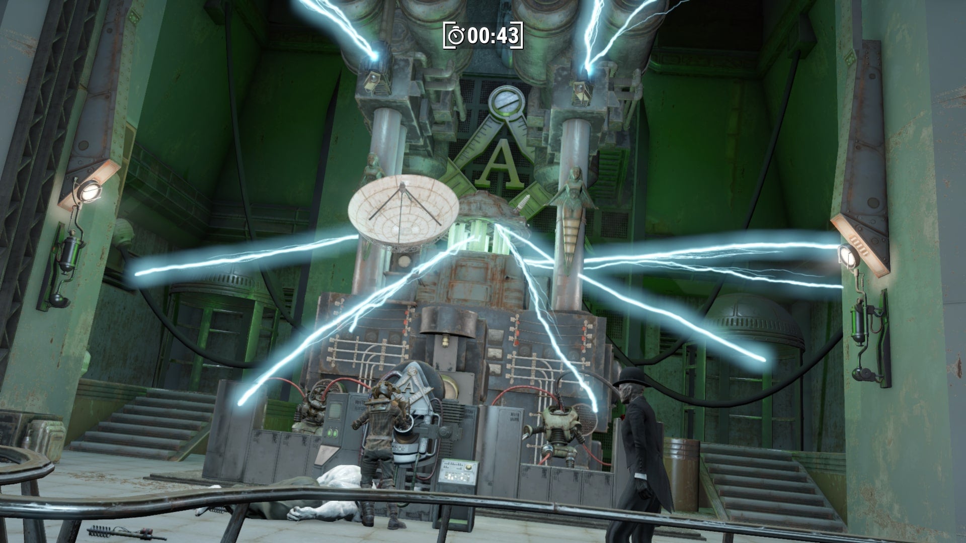 The player shuts down a self-destruct sequence in Fallout 4 mod, Fallout London - 1