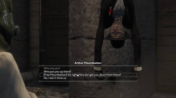 The player speaks with Arthur Mountbatten in Fallout 4 mod, Fallout London