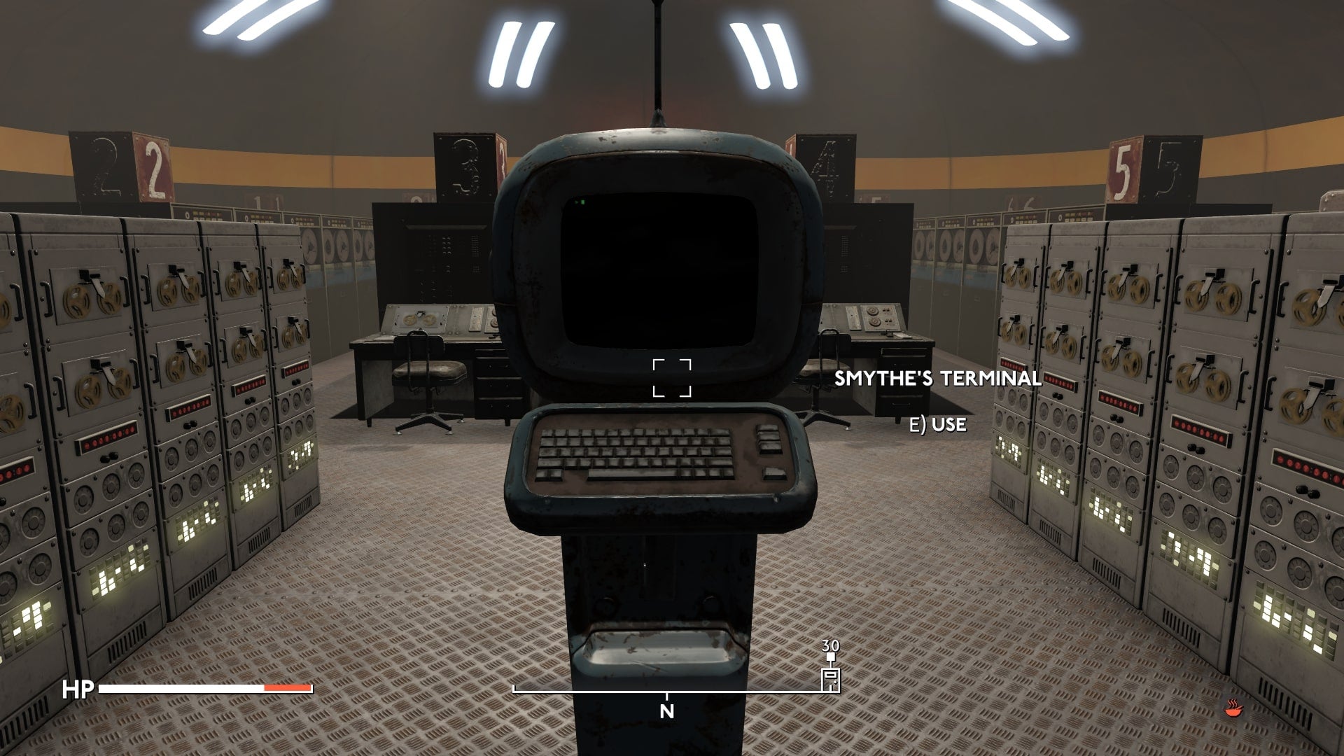 The player looks at Agent Smythe&rsquo;s terminal in Westminster University in Fallout 4 mod, Fallout London