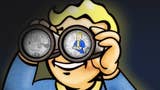 Vault Boy uses binoculars to take a look at the Fallout Xbox controller