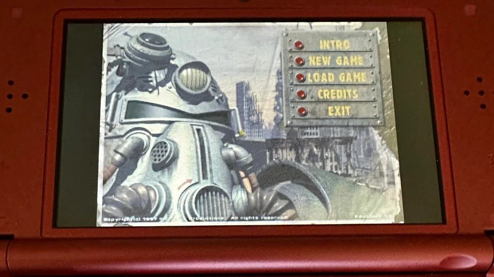 Here's the original Fallout on a Nintendo 3DS | Eurogamer.net