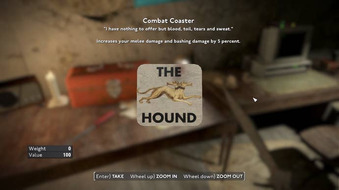 A beer mat in Fallout: London.