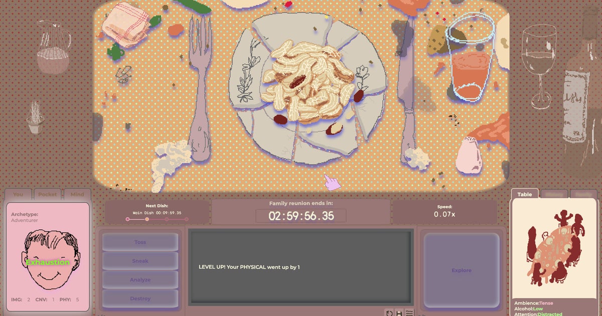 Family Reunion Demo Launches on Itch and Steam: A Chaotic Time-Attack Sim of Dinner Table Boredom