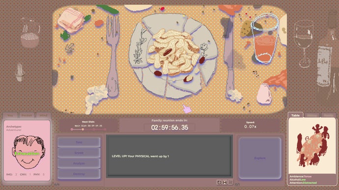 Family Reunion Demo Launches on Itch and Steam: A Chaotic Time-Attack Sim of Dinner Table Boredom