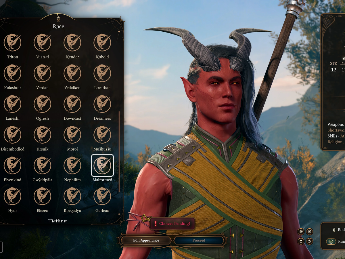 Baldur’s Gate 3 mod adds 54 new races, including Final Fantasy 14