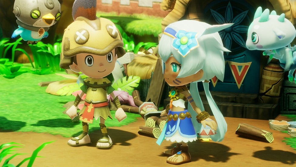 Fantasy Life i The Girl Who Steals Time screenshot showing two cutesy characters in the wild