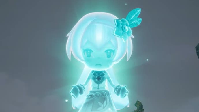 Screenshot of an aethereal figure in Fantasy Life i The Girl Who Steals Time
