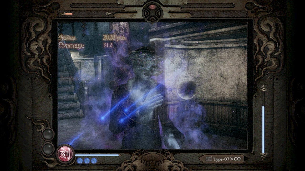 A spectre is caught in the lens of the character&rsquo;s camera in Fatal Frame: Mask of the Lunar Eclipse