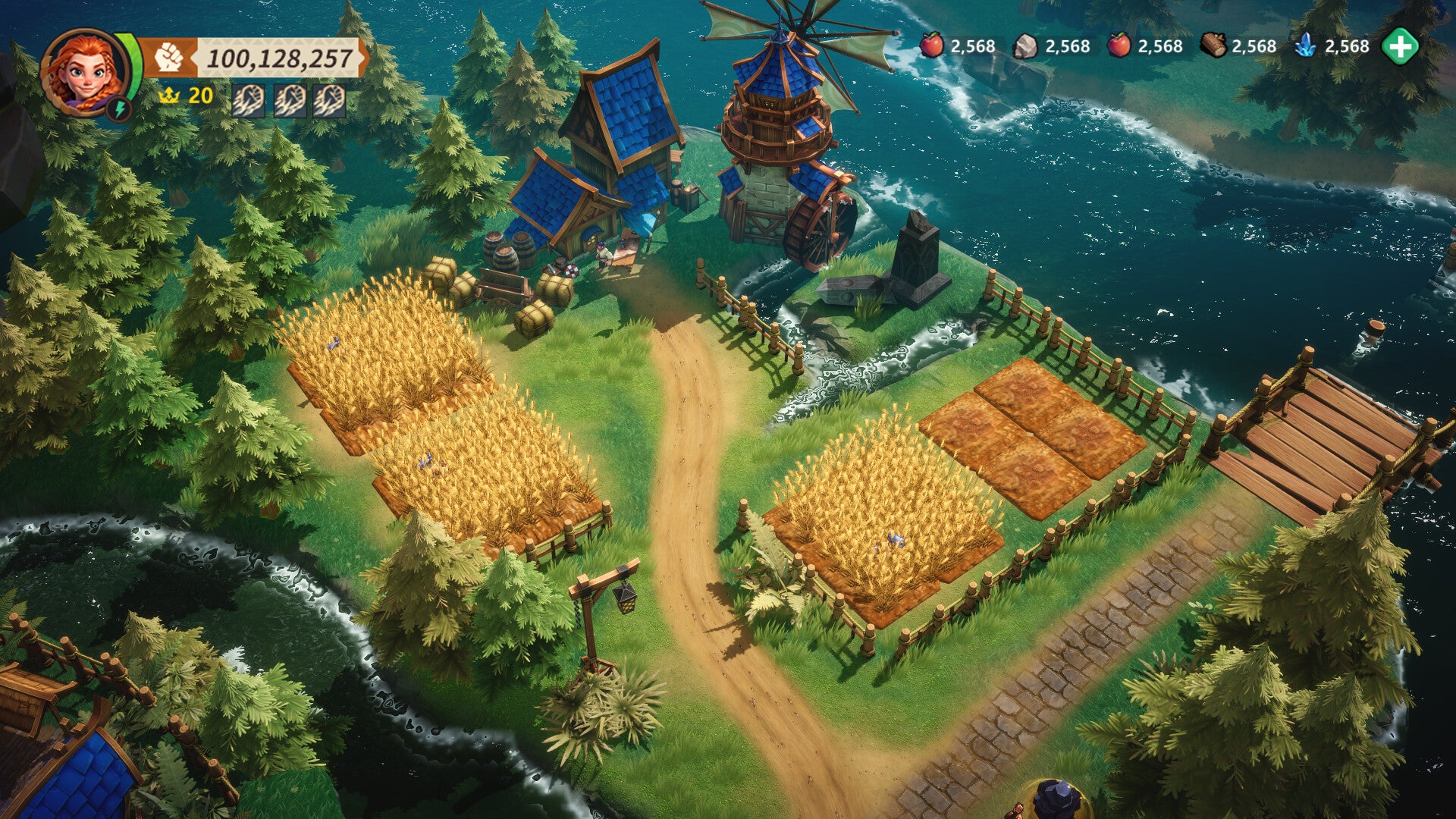 A player's town is shown in Fate War - 1